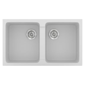 Νεροχύτης Κουζίνας Sanitec Classic 334-00 White 86x50cm Νεροχύτης Κουζίνας Sanitec Classic 334-00 White 86x50cm