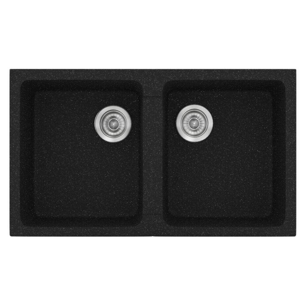Νεροχύτης Κουζίνας Sanitec Classic 334-05 Granite Black 86x50cm Νεροχύτης Κουζίνας Sanitec Classic 334-05 Granite Black 86x50cm