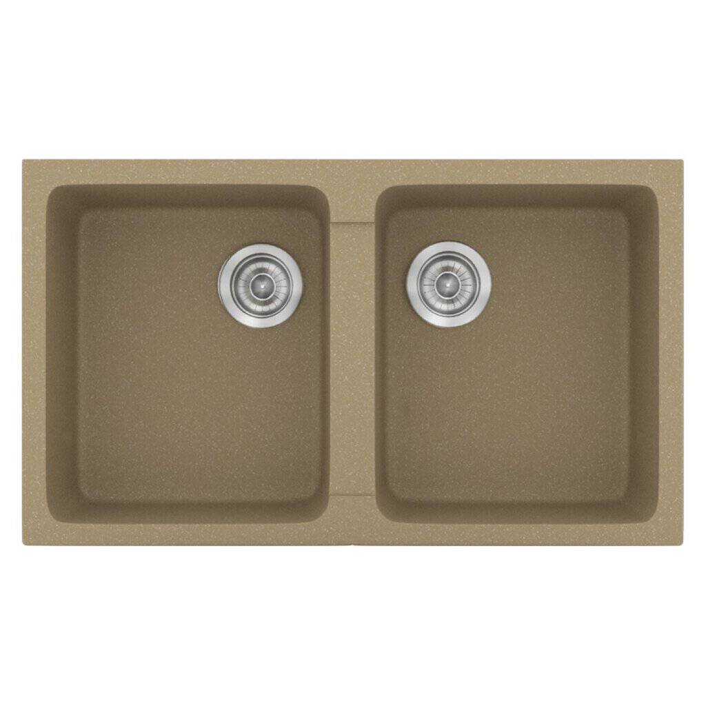 Νεροχύτης Κουζίνας Sanitec Classic 334-15 Metallic Cream 86x50cm Νεροχύτης Κουζίνας Sanitec Classic 334-15 Metallic Cream 86x50cm