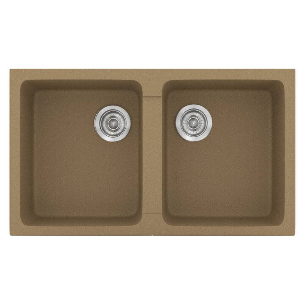 Νεροχύτης Κουζίνας Sanitec Classic 334-16 Metallic Coffee 86x50cm Νεροχύτης Κουζίνας Sanitec Classic 334-16 Metallic Coffee 86x50cm