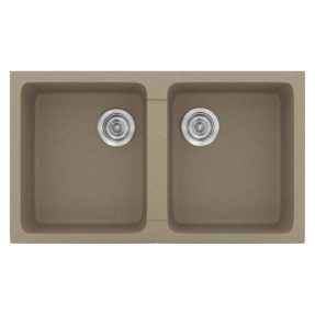 Νεροχύτης Κουζίνας Sanitec Classic 334-42 Granite Taupe 86x50cm Νεροχύτης Κουζίνας Sanitec Classic 334-42 Granite Taupe 86x50cm