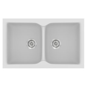 Νεροχύτης Κουζίνας Sanitec Classic 336-00 White 86x50cm Νεροχύτης Κουζίνας Sanitec Classic 336-00 White 86x50cm