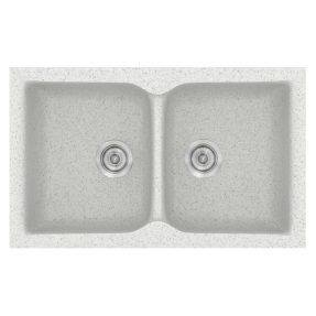 Νεροχύτης Κουζίνας Sanitec Classic 336-01 Granite White 86x50cm Νεροχύτης Κουζίνας Sanitec Classic 336-01 Granite White 86x50cm