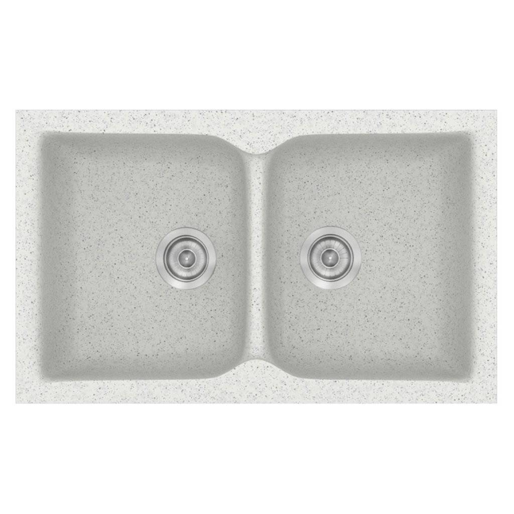 Νεροχύτης Κουζίνας Sanitec Classic 336-01 Granite White 86x50cm Νεροχύτης Κουζίνας Sanitec Classic 336-01 Granite White 86x50cm