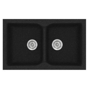 Νεροχύτης Κουζίνας Sanitec Classic 336-05 Granite Black 86x50cm Νεροχύτης Κουζίνας Sanitec Classic 336-05 Granite Black 86x50cm