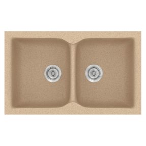 Νεροχύτης Κουζίνας Sanitec Classic 336-10 Granite Beige 86x50cm Νεροχύτης Κουζίνας Sanitec Classic 336-10 Granite Beige 86x50cm