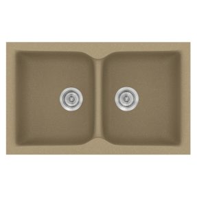 Νεροχύτης Κουζίνας Sanitec Classic 336-15 Metallic Cream 86x50cm Νεροχύτης Κουζίνας Sanitec Classic 336-15 Metallic Cream 86x50cm