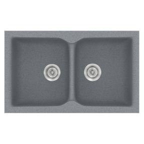 Νεροχύτης Κουζίνας Sanitec Classic 336-17 Metallic Silver 86x50cm Νεροχύτης Κουζίνας Sanitec Classic 336-17 Metallic Silver 86x50cm
