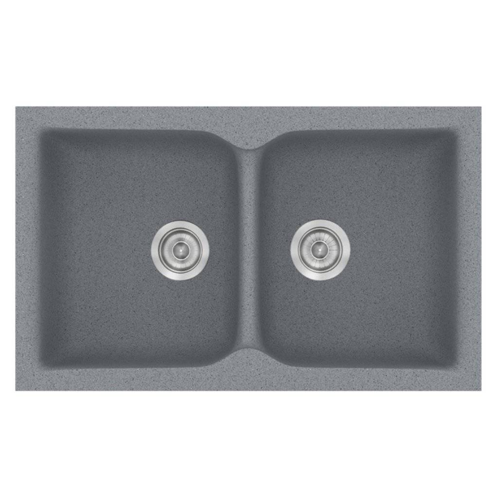 Νεροχύτης Κουζίνας Sanitec Classic 336-17 Metallic Silver 86x50cm Νεροχύτης Κουζίνας Sanitec Classic 336-17 Metallic Silver 86x50cm