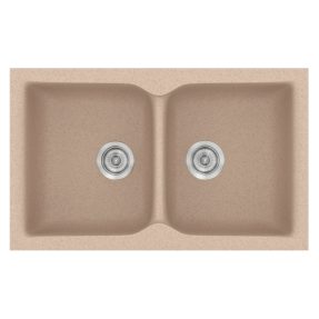 Νεροχύτης Κουζίνας Sanitec Classic 336-21 Granite Sand 86x50cm Νεροχύτης Κουζίνας Sanitec Classic 336-21 Granite Sand 86x50cm