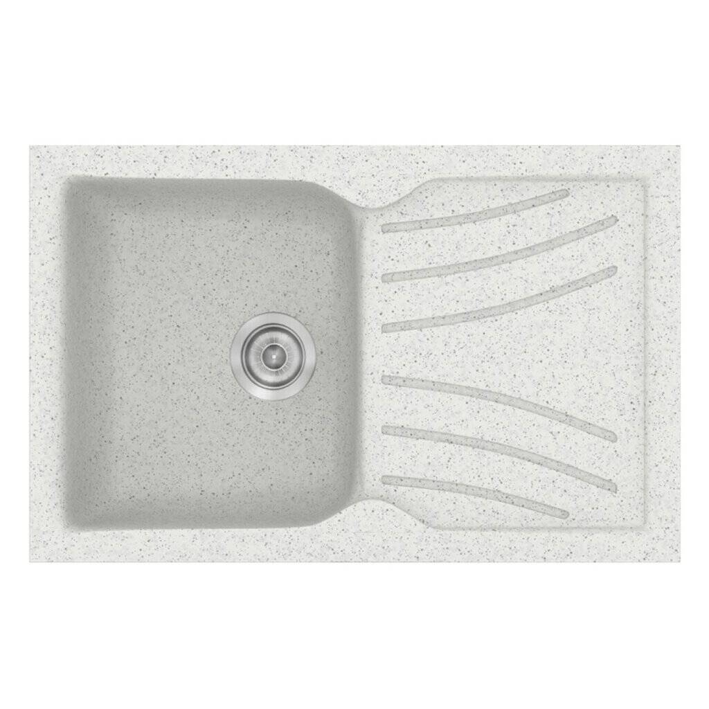 Νεροχύτης Κουζίνας Sanitec Classic 337-01 Granite White 86x50cm Νεροχύτης Κουζίνας Sanitec Classic 337-01 Granite White 86x50cm