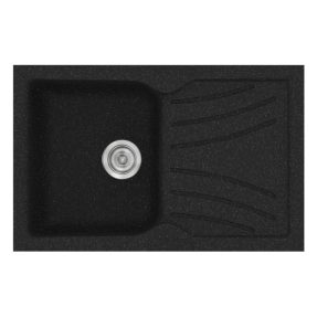 Νεροχύτης Κουζίνας Sanitec Classic 337-05 Granite Black 86x50cm Νεροχύτης Κουζίνας Sanitec Classic 337-05 Granite Black 86x50cm