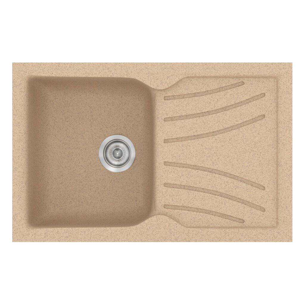 Νεροχύτης Κουζίνας Sanitec Classic 337-10 Granite Beige 86x50cm Νεροχύτης Κουζίνας Sanitec Classic 337-10 Granite Beige 86x50cm