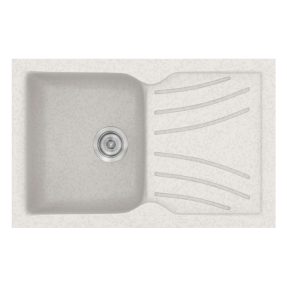 Νεροχύτης Κουζίνας Sanitec Classic 337-14 Metallic Ice 86x50cm Νεροχύτης Κουζίνας Sanitec Classic 337-14 Metallic Ice 86x50cm
