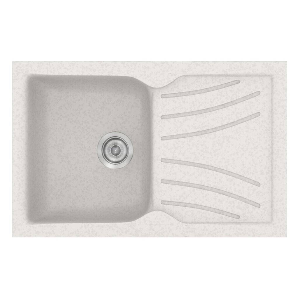 Νεροχύτης Κουζίνας Sanitec Classic 337-14 Metallic Ice 86x50cm Νεροχύτης Κουζίνας Sanitec Classic 337-14 Metallic Ice 86x50cm