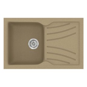 Νεροχύτης Κουζίνας Sanitec Classic 337-15 Metallic Cream 86x50cm Νεροχύτης Κουζίνας Sanitec Classic 337-15 Metallic Cream 86x50cm