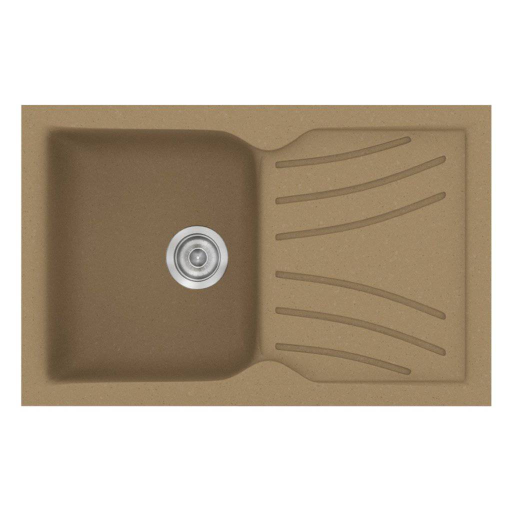 Νεροχύτης Κουζίνας Sanitec Classic 337-16 Metallic Coffee 86x50cm Νεροχύτης Κουζίνας Sanitec Classic 337-16 Metallic Coffee 86x50cm