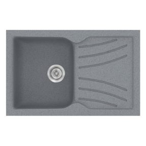 Νεροχύτης Κουζίνας Sanitec Classic 337-17 Metallic Silver 86x50cm Νεροχύτης Κουζίνας Sanitec Classic 337-17 Metallic Silver 86x50cm