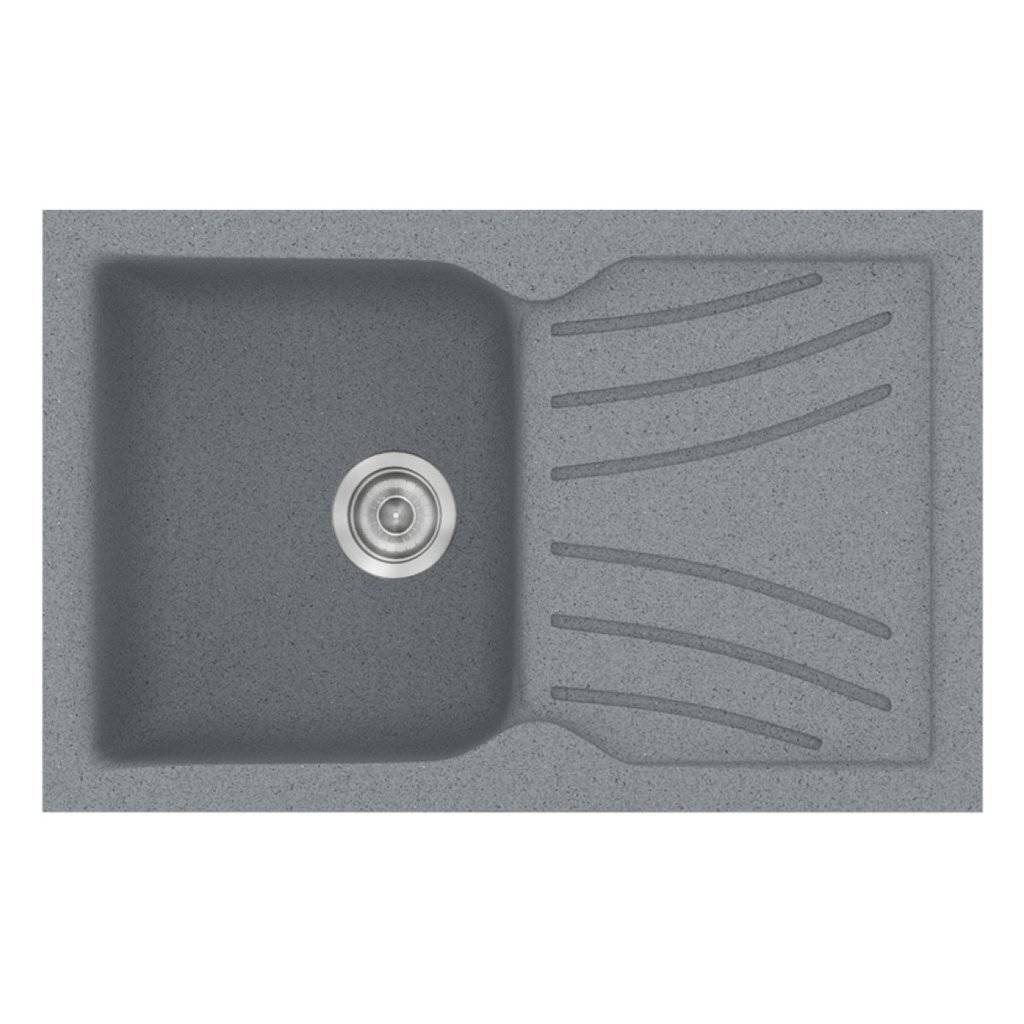 Νεροχύτης Κουζίνας Sanitec Classic 337-17 Metallic Silver 86x50cm Νεροχύτης Κουζίνας Sanitec Classic 337-17 Metallic Silver 86x50cm