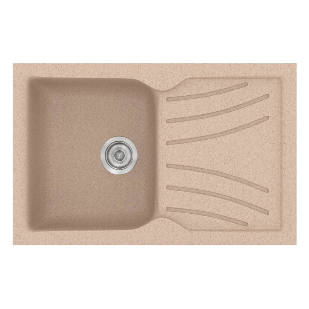Νεροχύτης Κουζίνας Sanitec Classic 337-21 Granite Sand 86x50cm Νεροχύτης Κουζίνας Sanitec Classic 337-21 Granite Sand 86x50cm