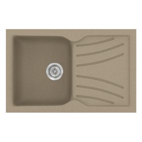 Νεροχύτης Κουζίνας Sanitec Classic 337-42 Granite Taupe 86x50cm Νεροχύτης Κουζίνας Sanitec Classic 337-42 Granite Taupe 86x50cm