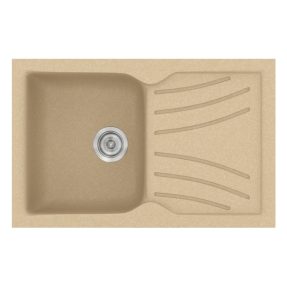 Νεροχύτης Κουζίνας Sanitec Classic 337-45 Granite Cappucino 86x50cm Νεροχύτης Κουζίνας Sanitec Classic 337-45 Granite Cappucino 86x50cm
