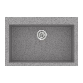 Νεροχύτης Κουζίνας Sanitec Classic 338-04 Granite Grey 70x50cm Νεροχύτης Κουζίνας Sanitec Classic 338-04 Granite Grey 70x50cm