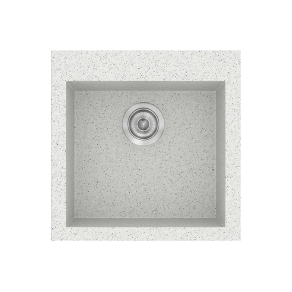 Νεροχύτης Κουζίνας Sanitec Classic 339-01 Granite White 50x50cm Νεροχύτης Κουζίνας Sanitec Classic 339-01 Granite White 50x50cm