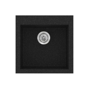 Νεροχύτης Κουζίνας Sanitec Classic 339-05 Granite Black 50x50cm Νεροχύτης Κουζίνας Sanitec Classic 339-05 Granite Black 50x50cm