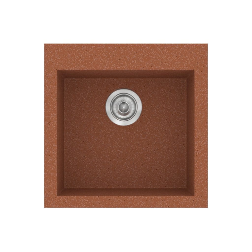 Νεροχύτης Κουζίνας Sanitec Classic 339-20 Granite Terracota 50x50cm Νεροχύτης Κουζίνας Sanitec Classic 339-20 Granite Terracota 50x50cm
