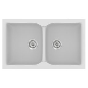 Νεροχύτης Κουζίνας Sanitec Classic 340-00 White 78x50cm Νεροχύτης Κουζίνας Sanitec Classic 340-00 White 78x50cm