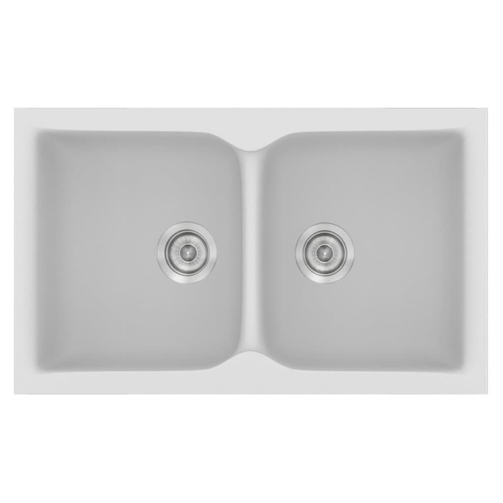 Νεροχύτης Κουζίνας Sanitec Classic 340-00 White 78x50cm Νεροχύτης Κουζίνας Sanitec Classic 340-00 White 78x50cm