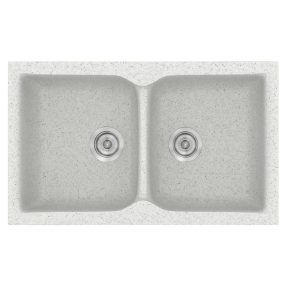 Νεροχύτης Κουζίνας Sanitec Classic 340-01 Granite White 78x50cm Νεροχύτης Κουζίνας Sanitec Classic 340-01 Granite White 78x50cm