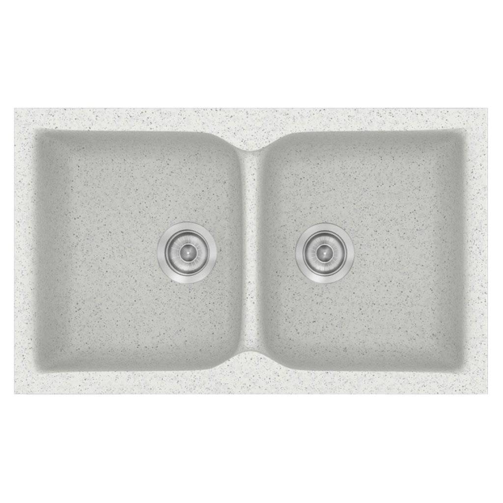 Νεροχύτης Κουζίνας Sanitec Classic 340-01 Granite White 78x50cm Νεροχύτης Κουζίνας Sanitec Classic 340-01 Granite White 78x50cm