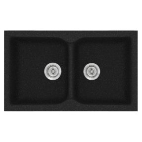 Νεροχύτης Κουζίνας Sanitec Classic 340-05 Granite Black 78x50cm Νεροχύτης Κουζίνας Sanitec Classic 340-05 Granite Black 78x50cm