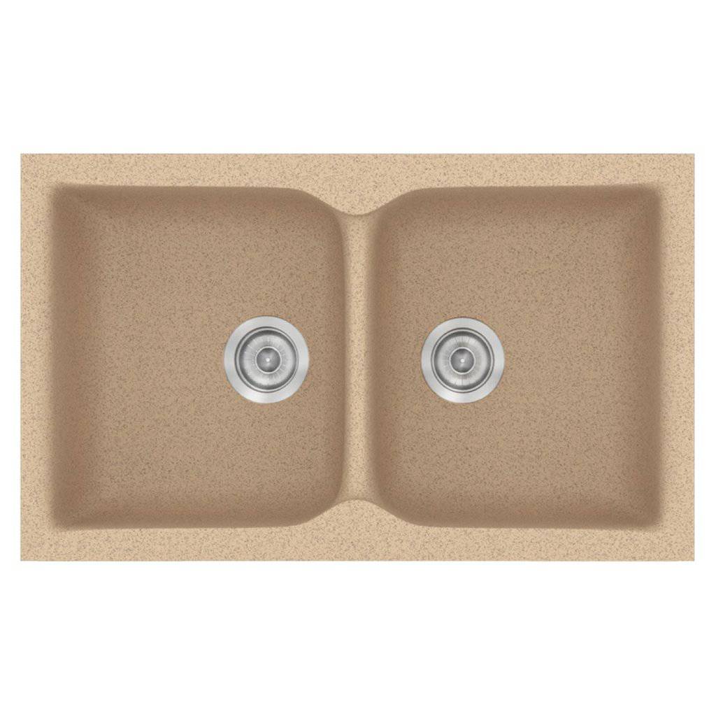 Νεροχύτης Κουζίνας Sanitec Classic 340-10 Granite Beige 78x50cm Νεροχύτης Κουζίνας Sanitec Classic 340-10 Granite Beige 78x50cm