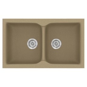 Νεροχύτης Κουζίνας Sanitec Classic 340-15 Metallic Cream 78x50cm Νεροχύτης Κουζίνας Sanitec Classic 340-15 Metallic Cream 78x50cm