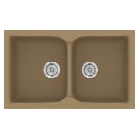 Νεροχύτης Κουζίνας Sanitec Classic 340-16 Metallic Coffee 78x50cm Νεροχύτης Κουζίνας Sanitec Classic 340-16 Metallic Coffee 78x50cm