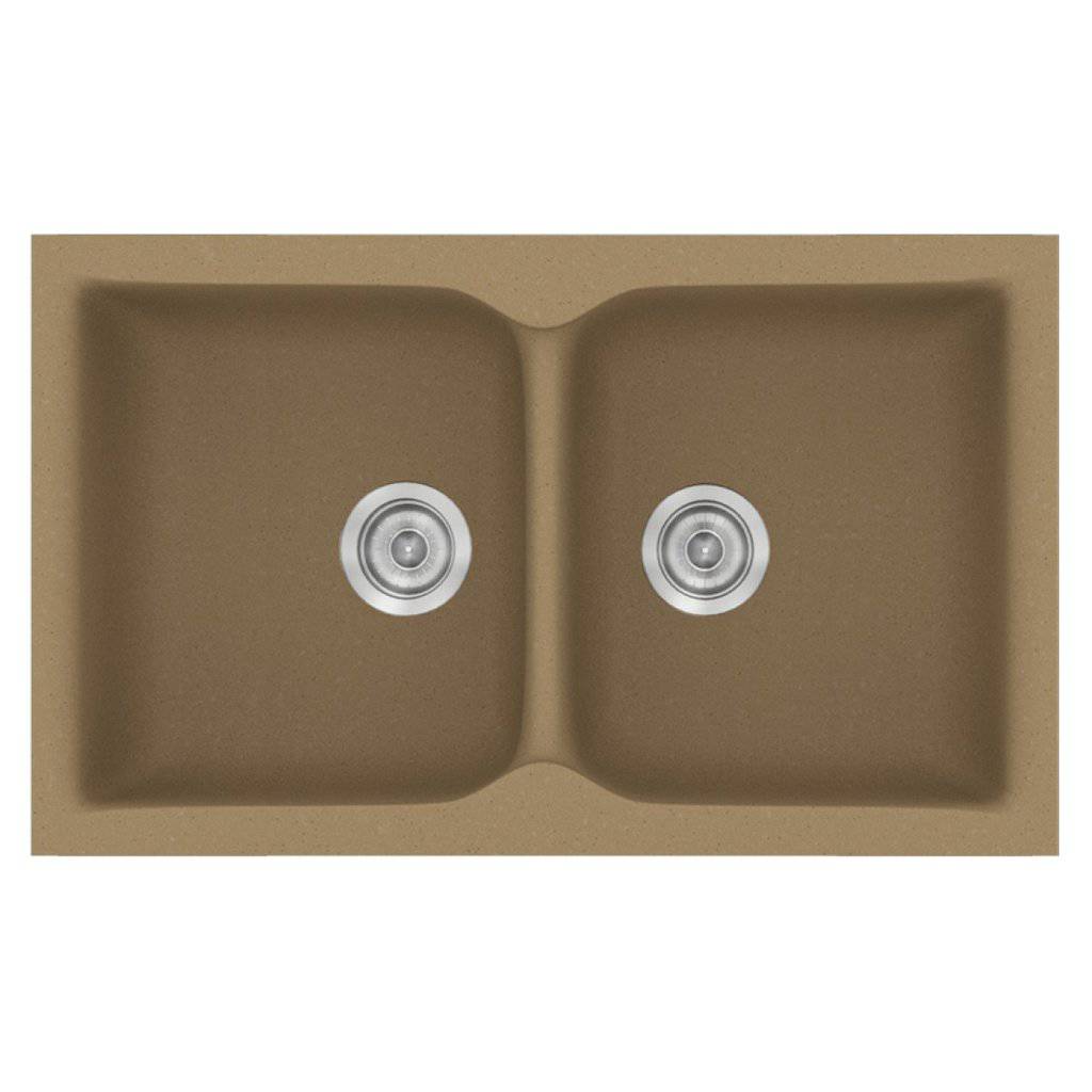 Νεροχύτης Κουζίνας Sanitec Classic 340-16 Metallic Coffee 78x50cm Νεροχύτης Κουζίνας Sanitec Classic 340-16 Metallic Coffee 78x50cm