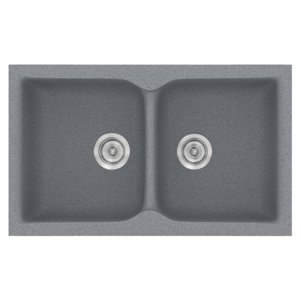 Νεροχύτης Κουζίνας Sanitec Classic 340-17 Metallic Silver 78x50cm Νεροχύτης Κουζίνας Sanitec Classic 340-17 Metallic Silver 78x50cm