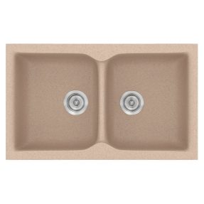 Νεροχύτης Κουζίνας Sanitec Classic 340-21 Granite Sand 78x50cm Νεροχύτης Κουζίνας Sanitec Classic 340-21 Granite Sand 78x50cm