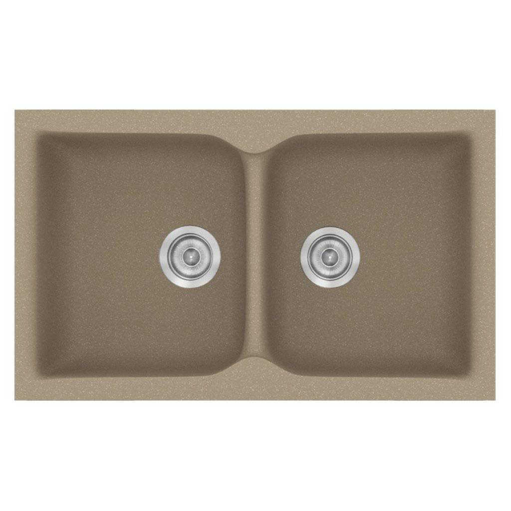 Νεροχύτης Κουζίνας Sanitec Classic 340-42 Granite Taupe 78x50cm Νεροχύτης Κουζίνας Sanitec Classic 340-42 Granite Taupe 78x50cm