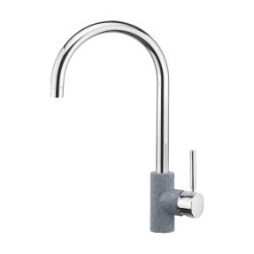 Μπαταρία Κουζίνας Sanitec Classic Doppio 17 Metallic Silver Μπαταρία Κουζίνας Sanitec Classic Doppio 17 Metallic Silver