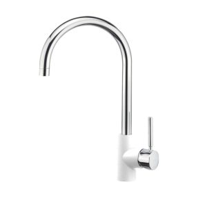 Μπαταρία Κουζίνας Sanitec Ultra Granite Doppio 30 Bianco Μπαταρία Κουζίνας Sanitec Ultra Granite Doppio 30 Bianco