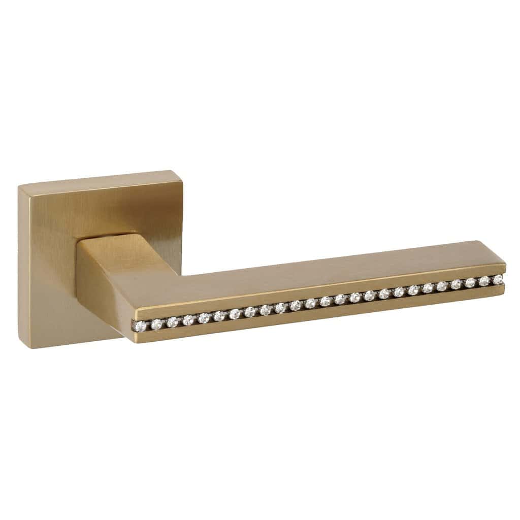 Πόμολο Πόρτας Best 22 Swarovski Ροζέτα Όρο Ματ 120mm Πόμολο Πόρτας Best 22 Swarovski Ροζέτα Όρο Ματ 120mm