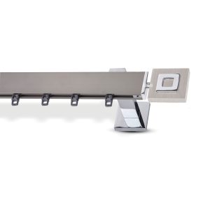 Κουρτινόξυλο Μεταλλικό FLAT Enis Παρθένος Νίκελ Ματ/Χρώμιο Κουρτινόξυλο Μεταλλικό FLAT Enis Παρθένος Νίκελ Ματ/Χρώμιο