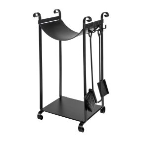 Ξυλοθήκη Viometal 530 Οντάριο Μαύρο 80x50x38cm Ξυλοθήκη Viometal 530 Οντάριο Μαύρο 80x50x38cm