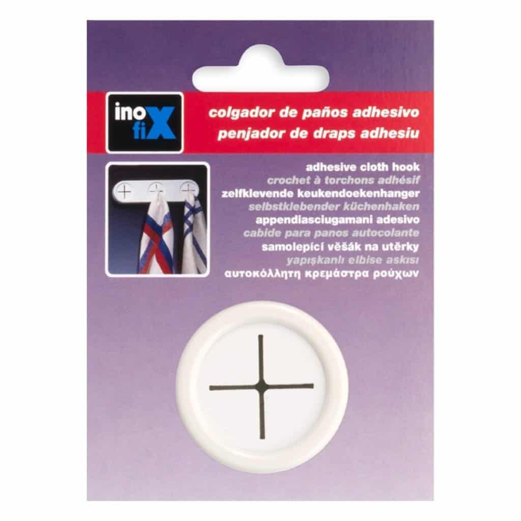 Inofix 2089-2 Κρεμάστρα Αυτοκόλλητη Άσπρη Ø42x22mm Inofix 2089-2 Κρεμάστρα Αυτοκόλλητη Άσπρη Ø42x22mm
