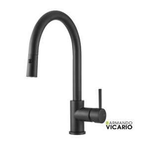 Μπαταρία Κουζίνας Armando Vicario Fluo 18780-400 Black Matt Μπαταρία Κουζίνας Armando Vicario Fluo 18780-400 Black Matt