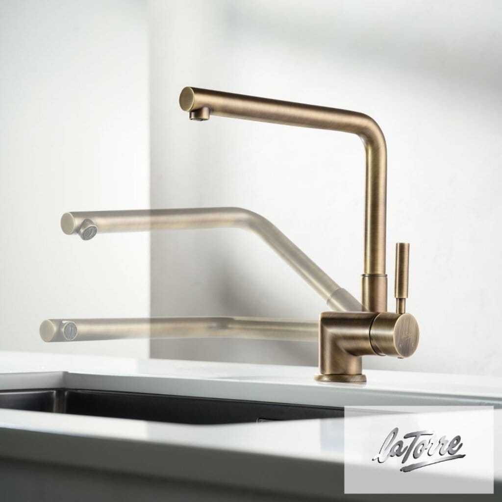 Μπαταρία Κουζίνας La Torre Tech 12115-221 Antique Brass Μπαταρία Κουζίνας La Torre Tech 12115-221 Antique Brass